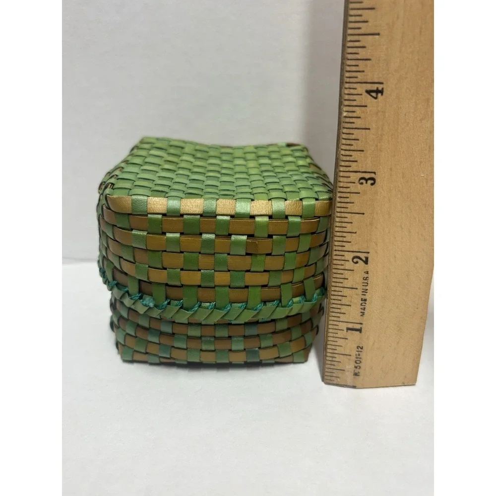 Kottan Basket hand woven Chettinad Palmyra leaf Indian Artesan handmade small